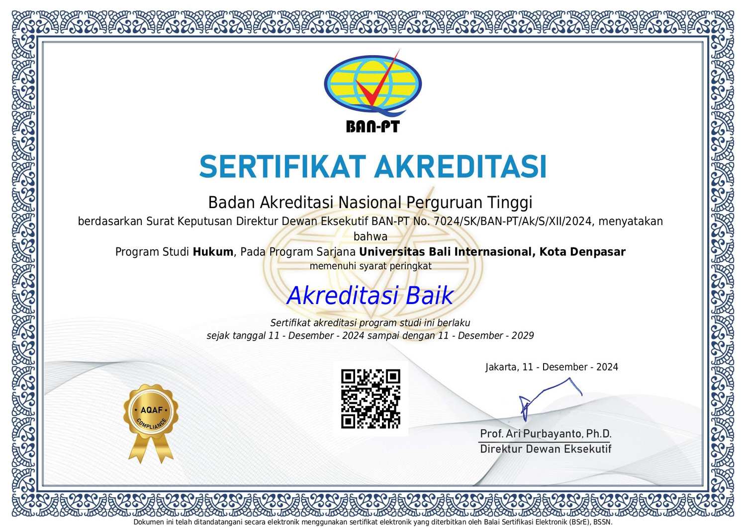 Sertifikat Akreditasi