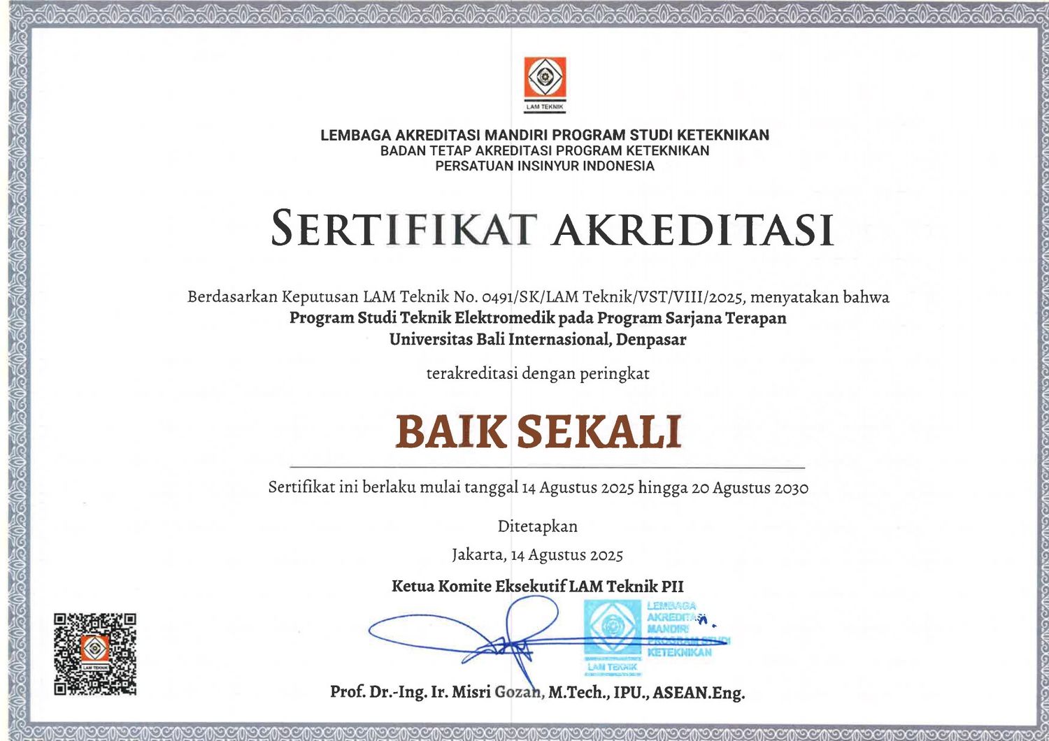 Sertifikat Akreditasi