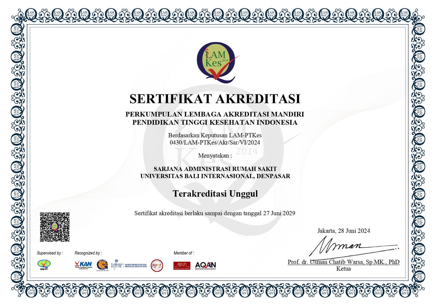 Sertifikat Akreditasi