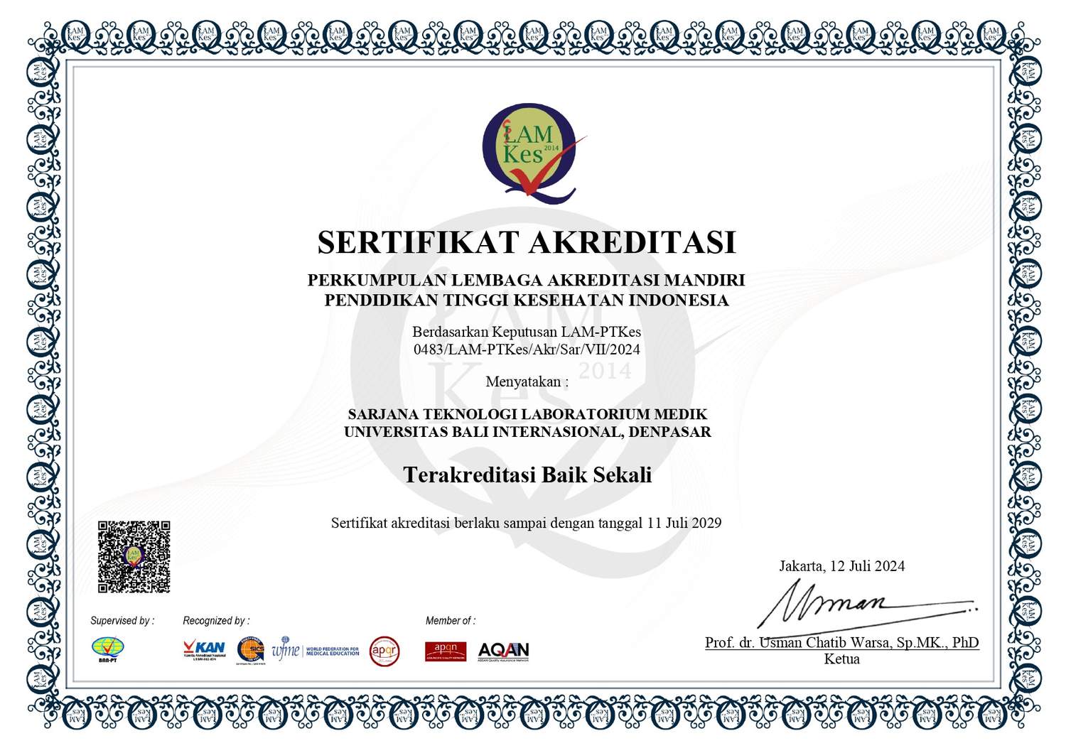 Sertifikat Akreditasi